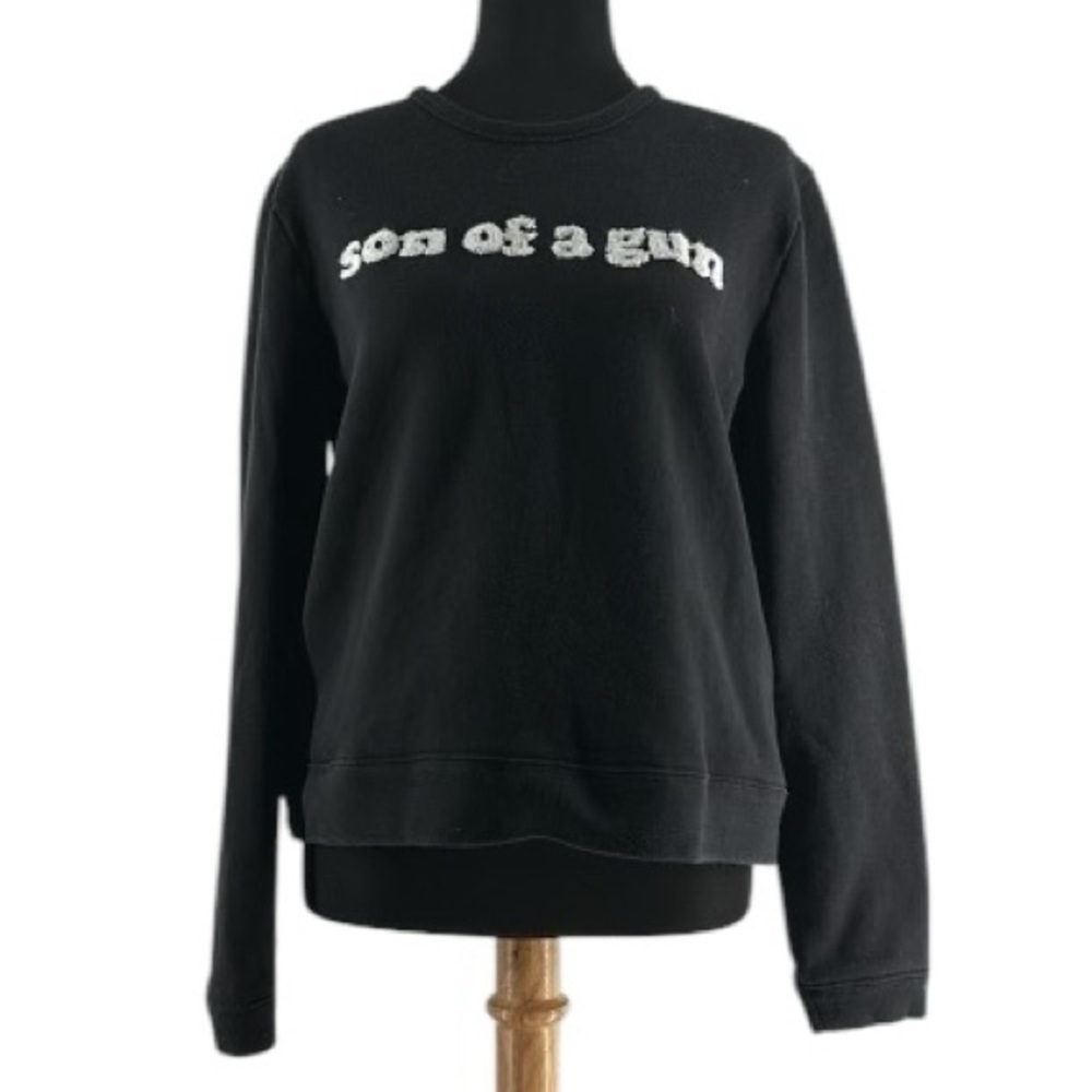 Zoe Karssen crew neck sweatshirt son of a gun girl power lounge luxury sz lg